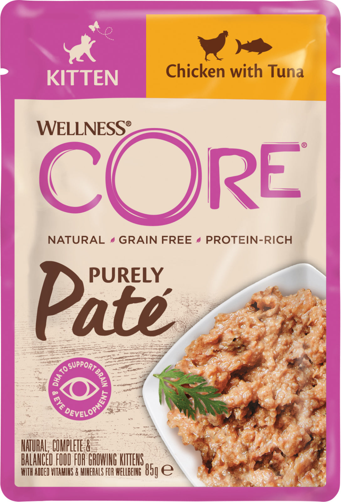CORE Cat Purely Pate kattunge, kyckling med tonfisk