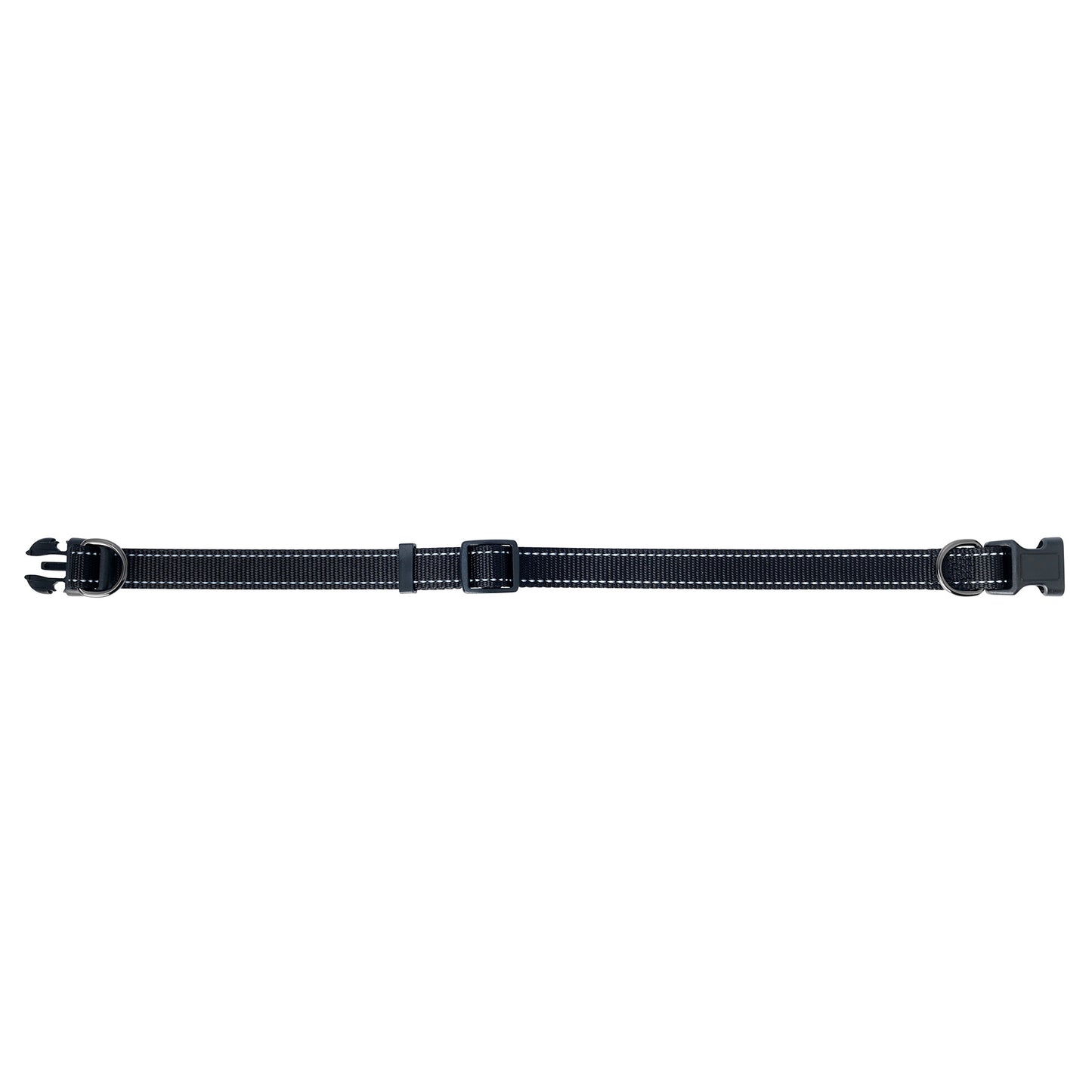 Nylonhalsband Iris Ställbart Svart 10mmx22-35cm