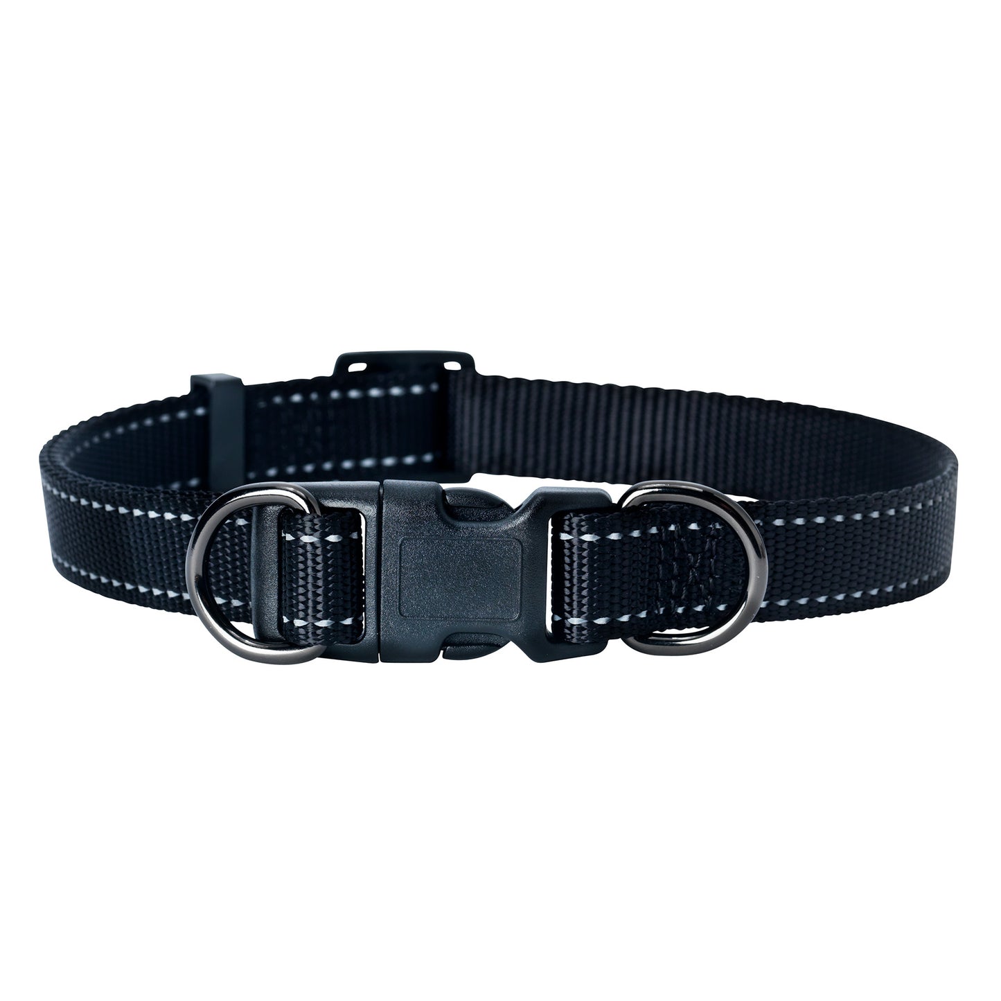Nylonhalsband Iris Ställbart Svart 10mmx22-35cm