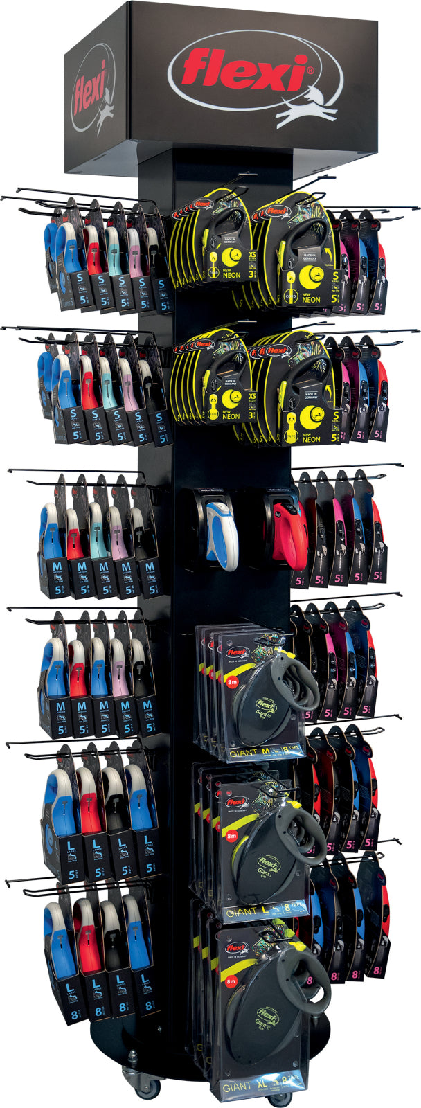 Flexi 4-sidig golvmonter med testare