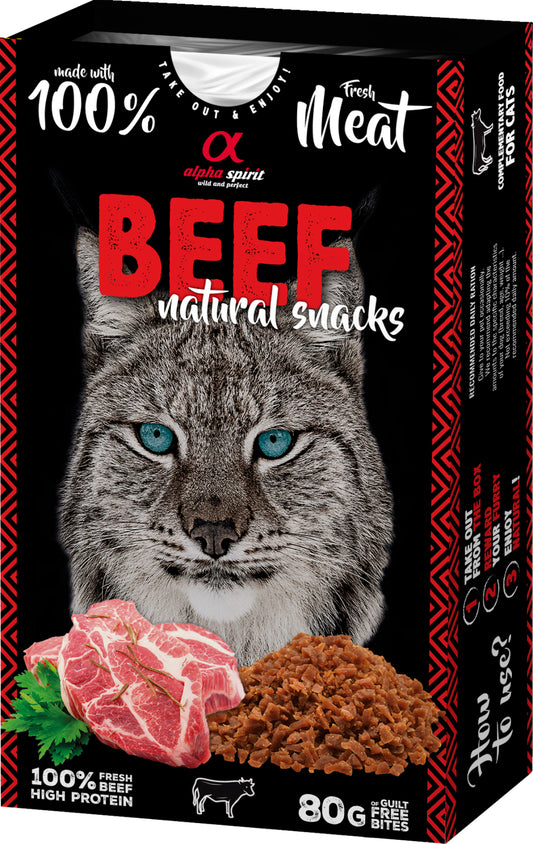 Alpha Spirit Cat Naturals Beef godis (ntktt)