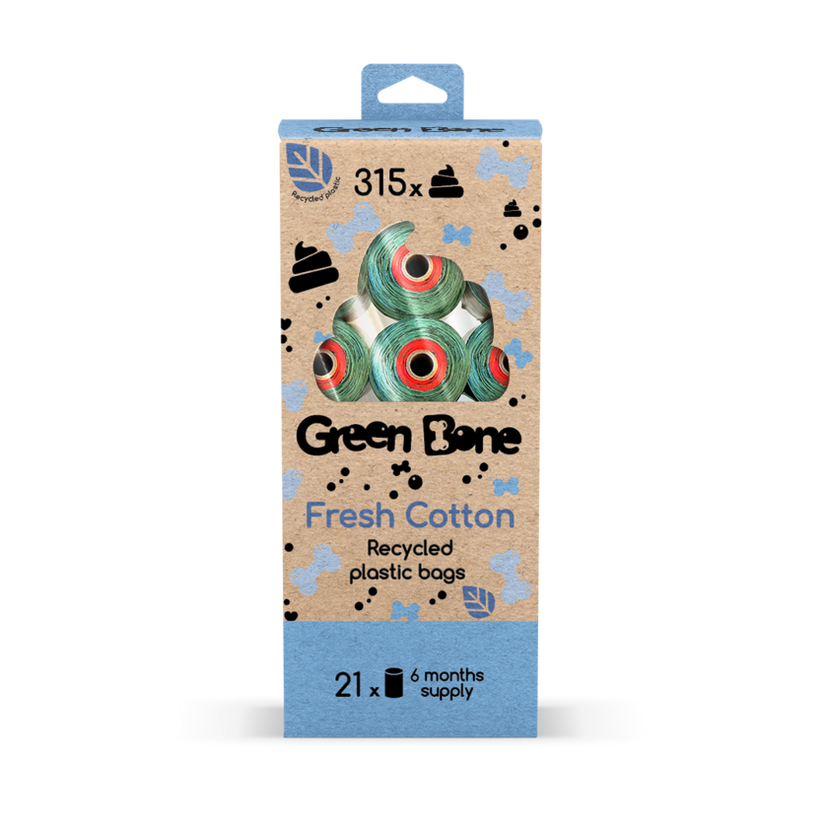 Bajspsar Green Bone Refill Stor Cotton 21-pack