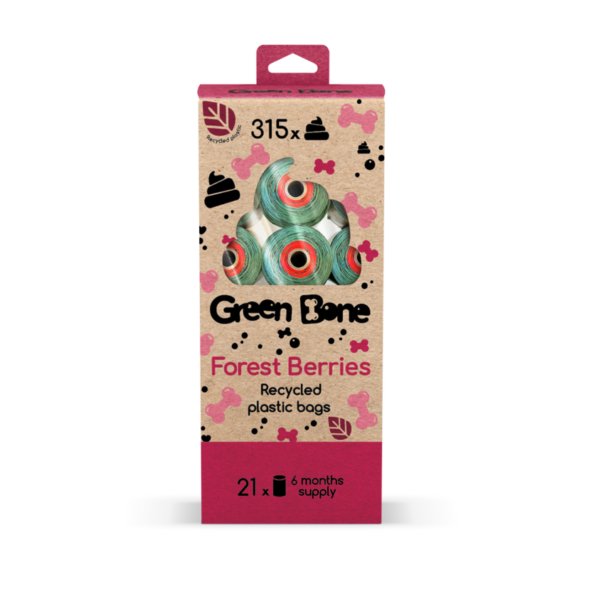 Bajspsar Green Bone Refill Stor Forest 21-pack