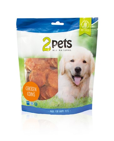 2pets Dogsnack Chicken Coins, 400gr
