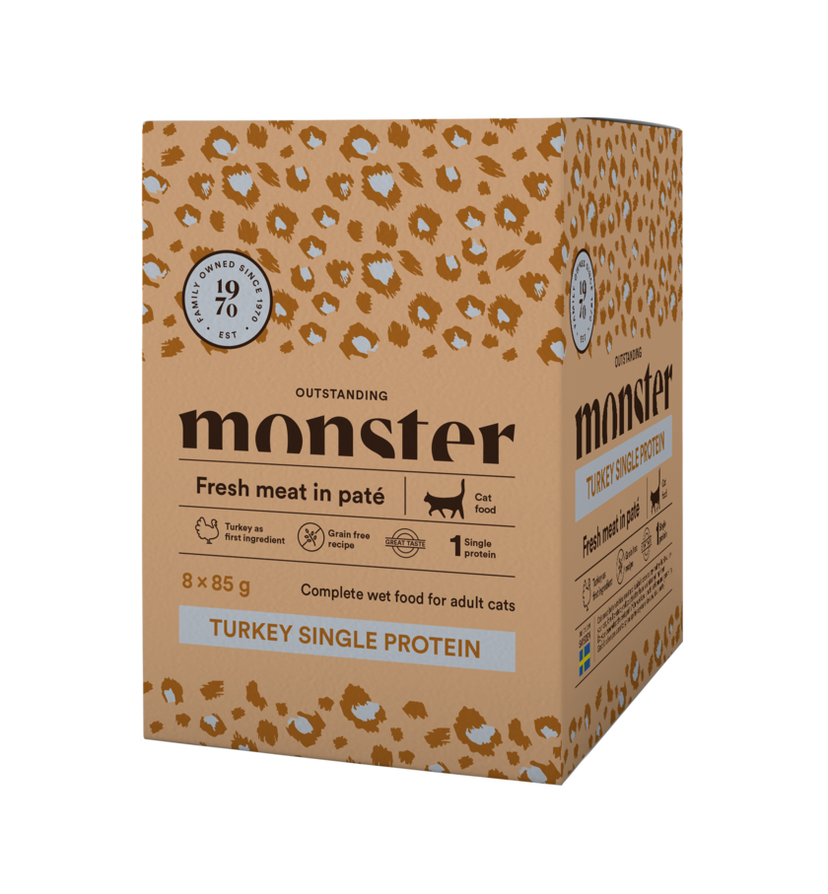 Monster Cat Pouches Turkey 85gr