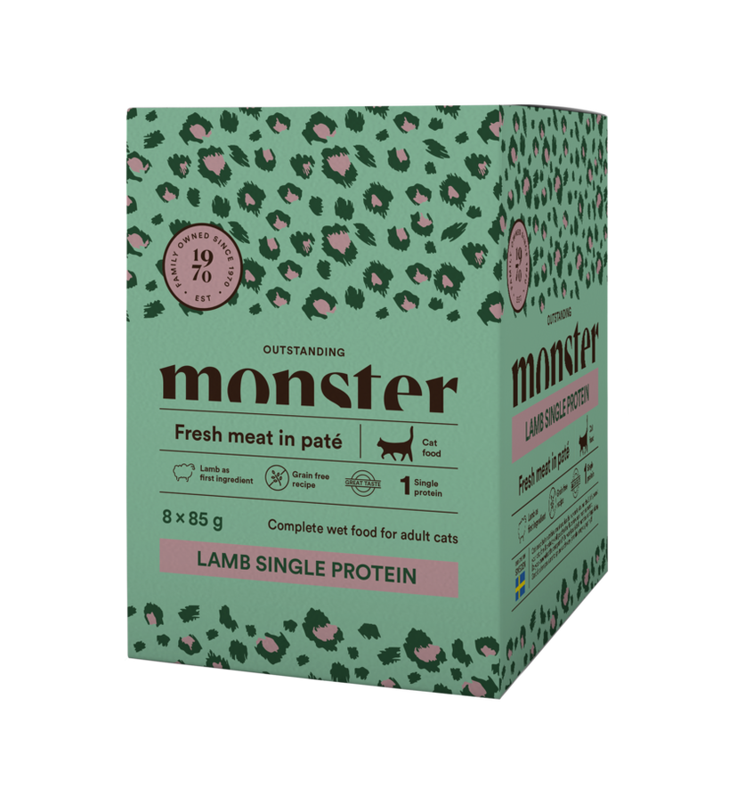 Monster Cat Pouches Lamb 85gr