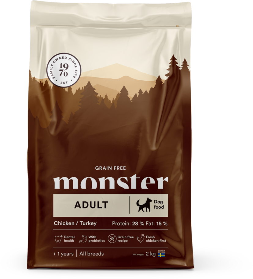 Monster Dog Adult GF Chicken/Turkey 2kg