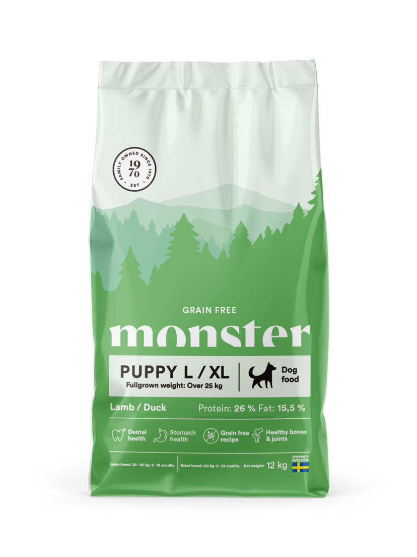 Monster Puppy L/XL GF Lamb/Duck 12kg