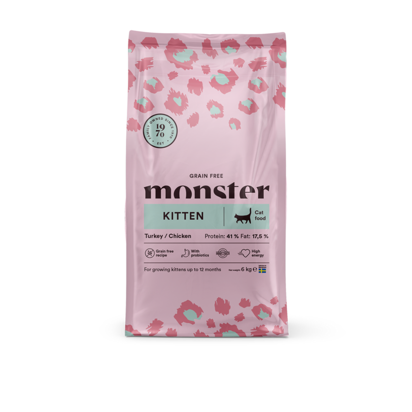 Monster Cat GF Kitten Turkey/Chick 6kg