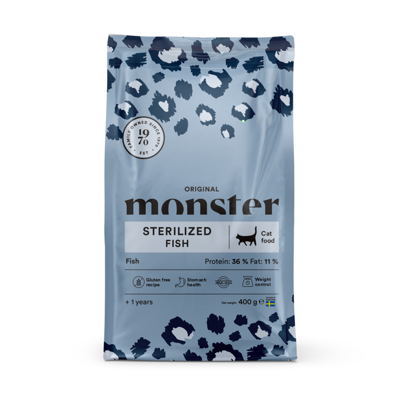 Monster Cat Original Sterilized Fish 400gr
