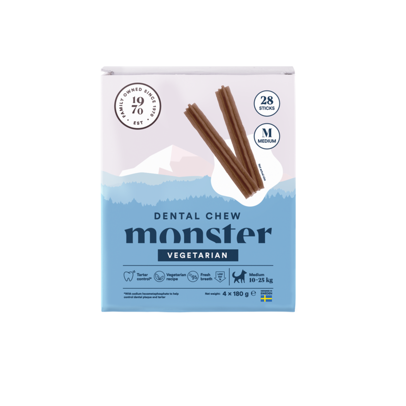 Monster Dog Dental Chew Veg. M Month