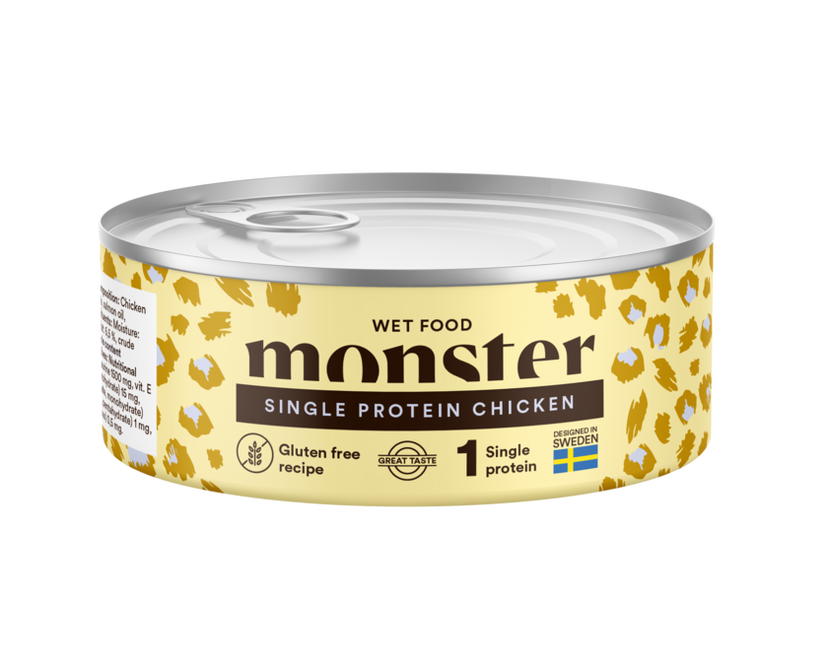 Monster Cat Adult Single Chicken Burk 100gr