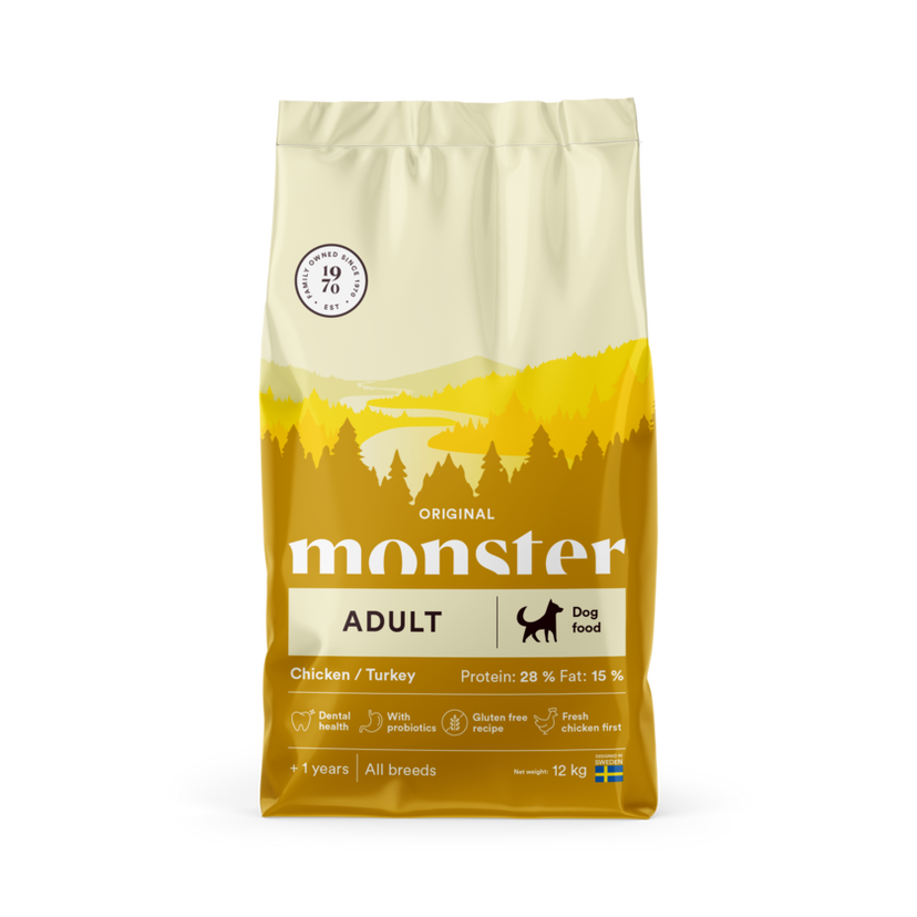 Monster Original Adult Chicken/Turkey 12kg