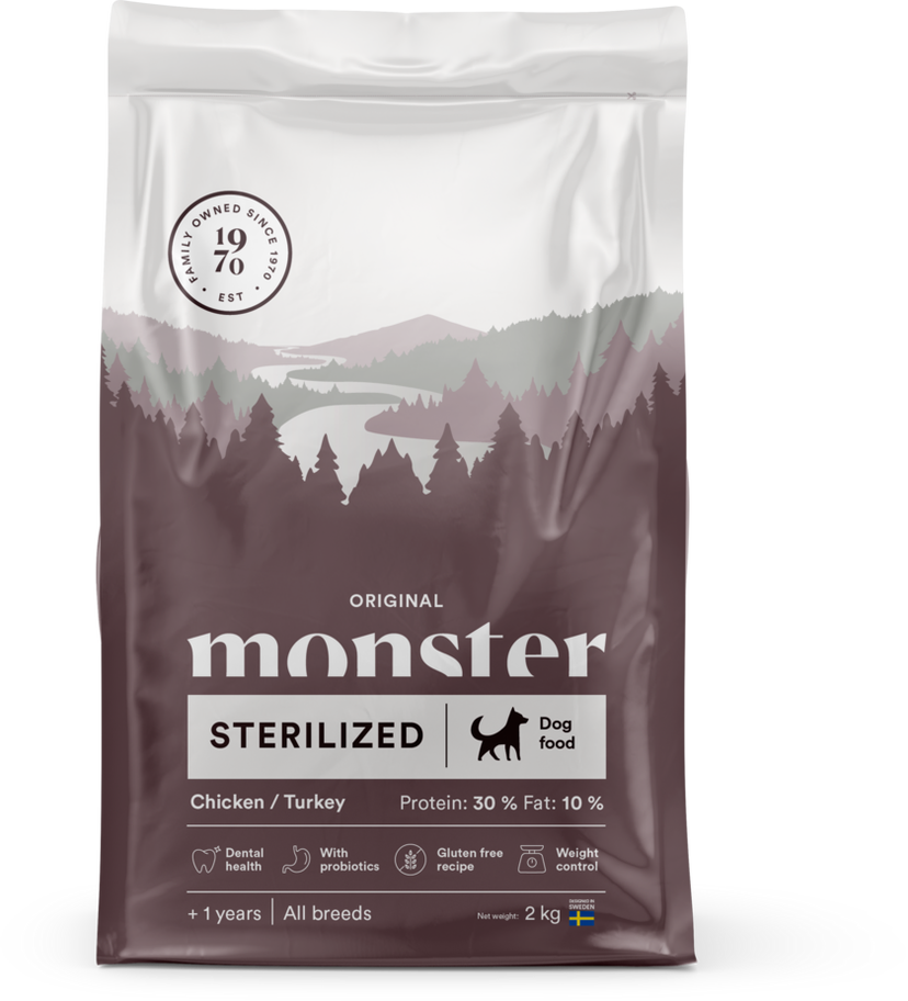 Monster Original Sterilized Chicken/Turkey 2kg