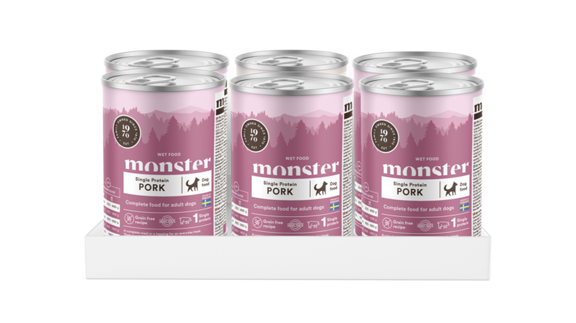 Monster Dog Adult Single Pork Burk 400gr