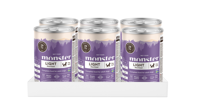 Monster Dog Adult Light/Sterilized Burk 400gr