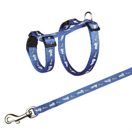 Softsele+koppel, Kanin 25-44cm/10mm 1,25m