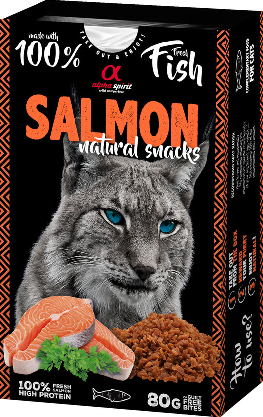 Alpha Spirit Cat Naturals Salmon godis (lax)