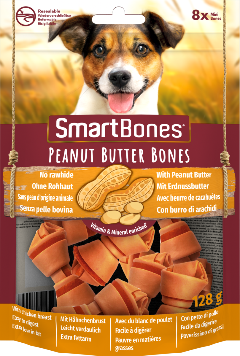 SmartBones Peanut Butter Mini 8 Pk