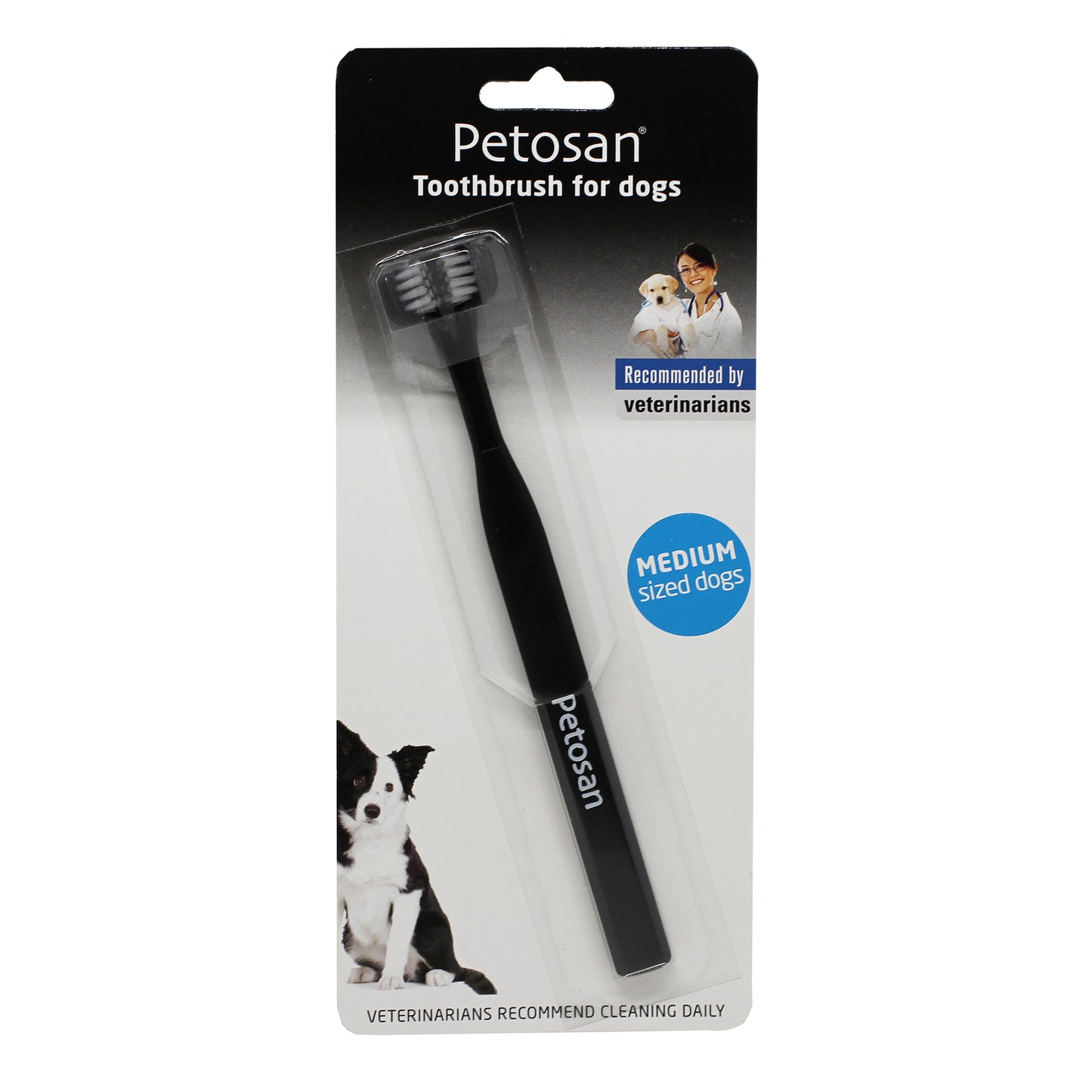 Benämning Petosan Dubbeltandborste M