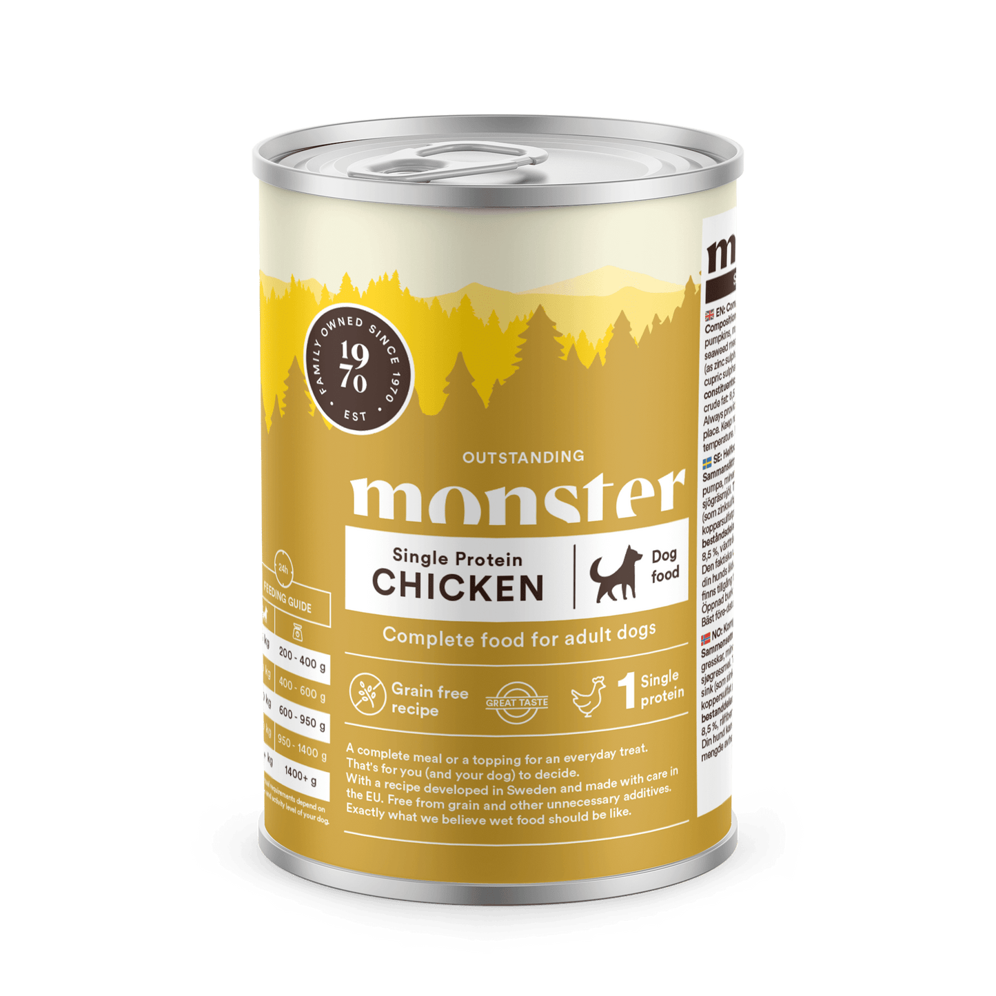 Monster Dog Adult Single Chicken Burk