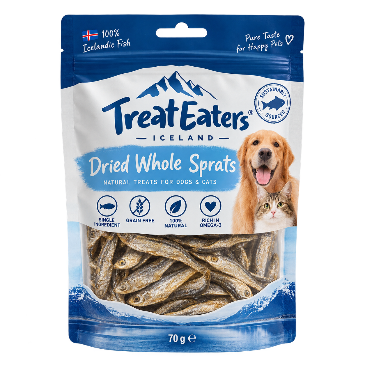Hundgodis Iceland Dried Whole Herring 70gr