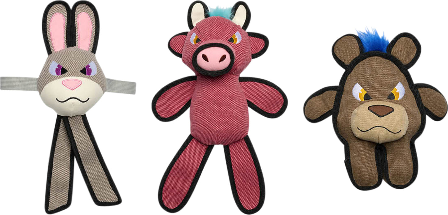 Companion Plyschdjur i kraftig canvas, olika figurer