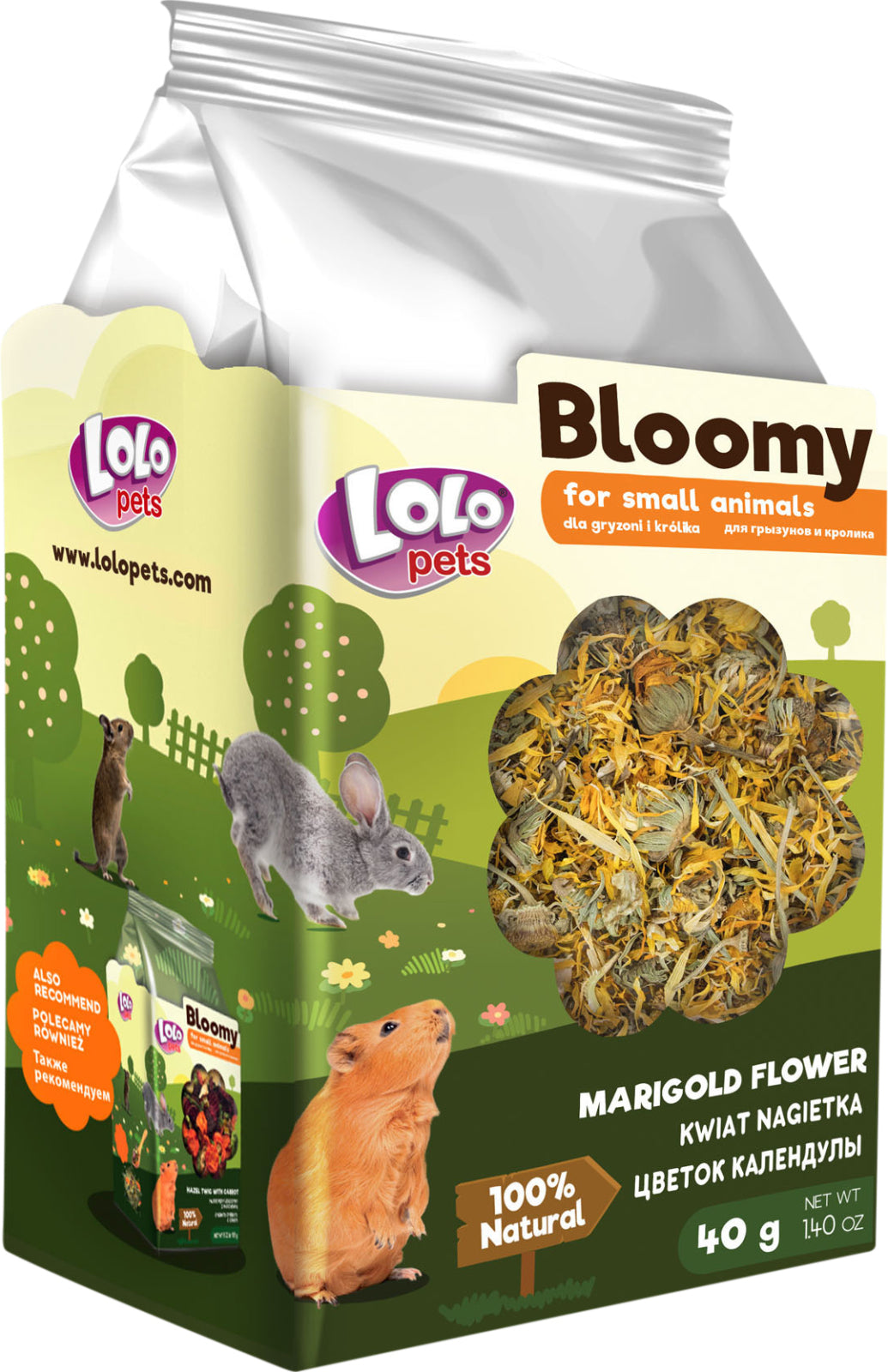 Bloomy Marigold flower for rodents and rabbits
