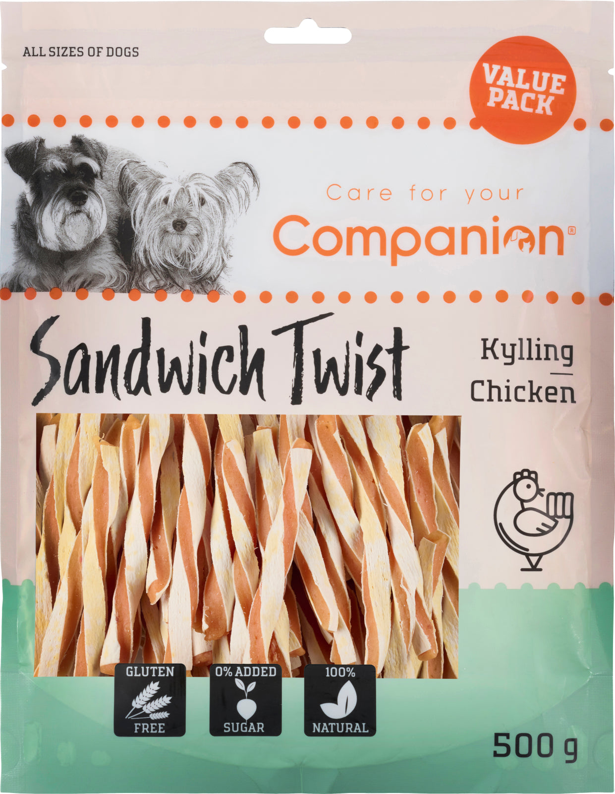 Companion Sandwich twist, kyckling - Value Pack