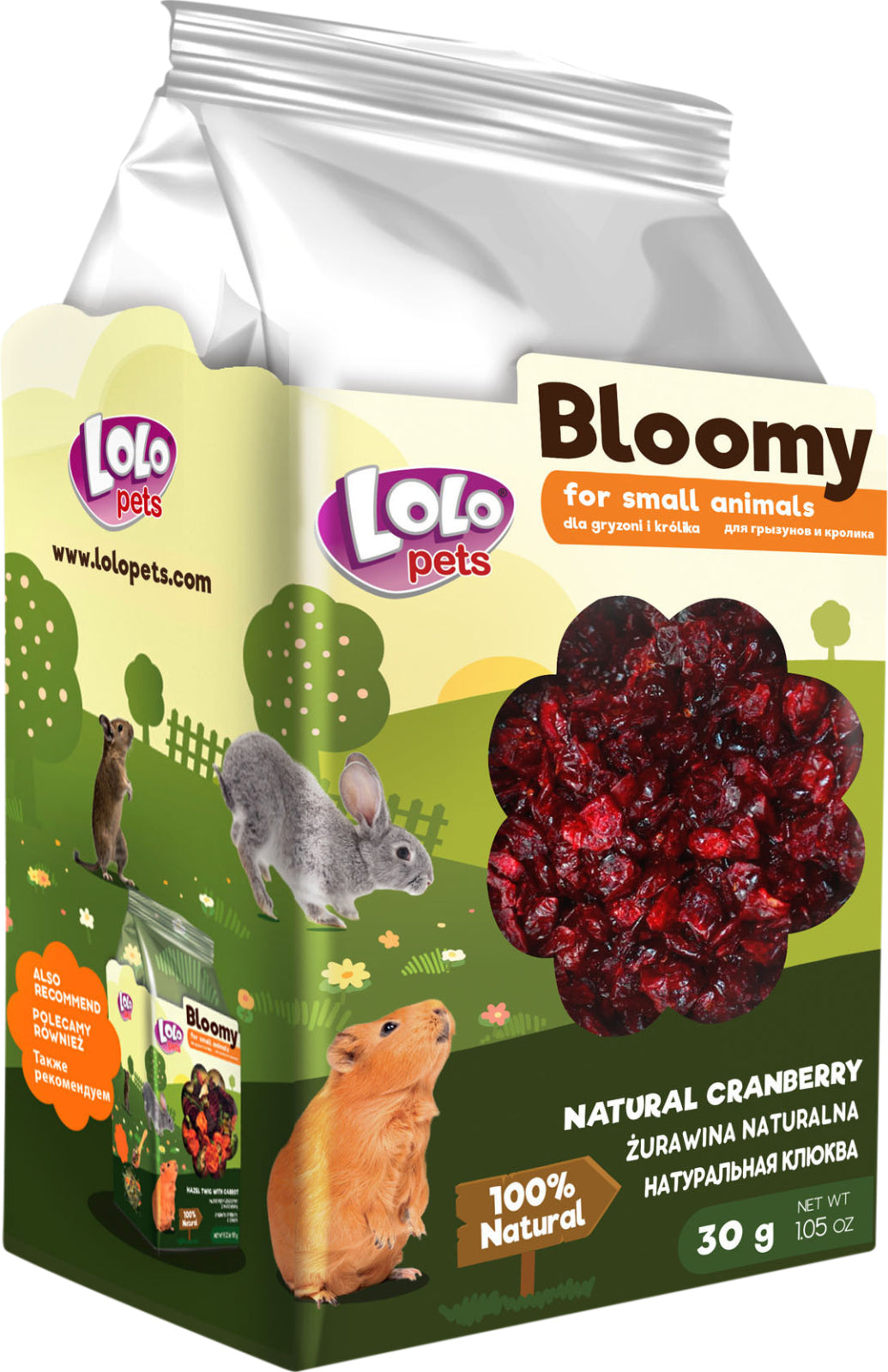 Bloomy Natural cranberries for rodents and rabbits