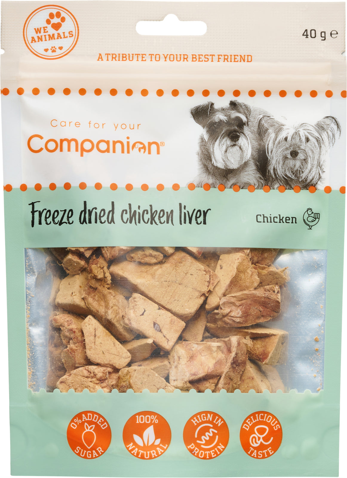 Companion Freeze dried chichen liver, kycklinglever