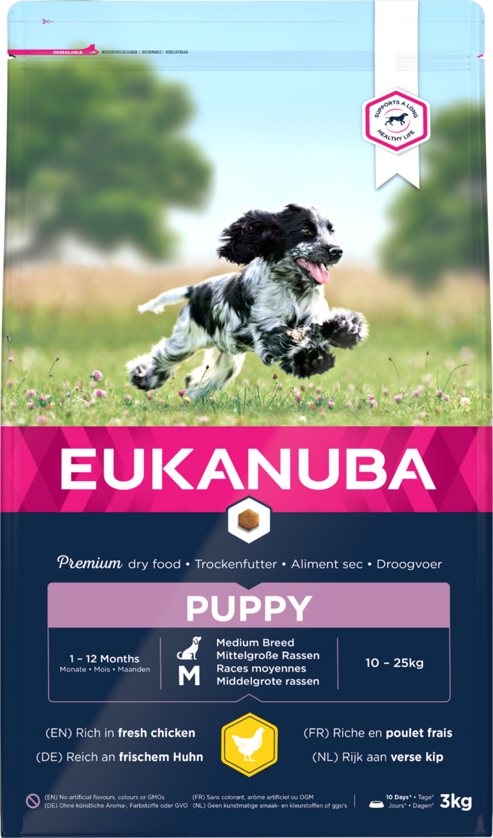 EUK Puppy Medium Chicken 3kg