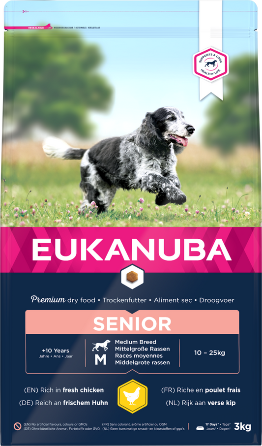EUK Senior Medium Breed Chicken 3kg
