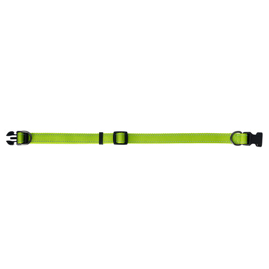 Nylonhalsband Iris Ställbart Grön 10mmx22-35cm