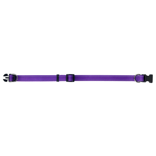 Nylonhalsband Iris Ställbart Lila 10mmx22-35cm