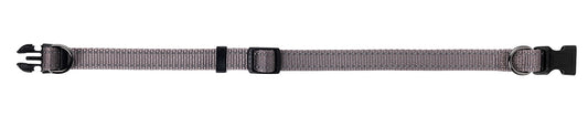 Nylonhalsband Iris Ställbart Grå 10mmx22-35cm