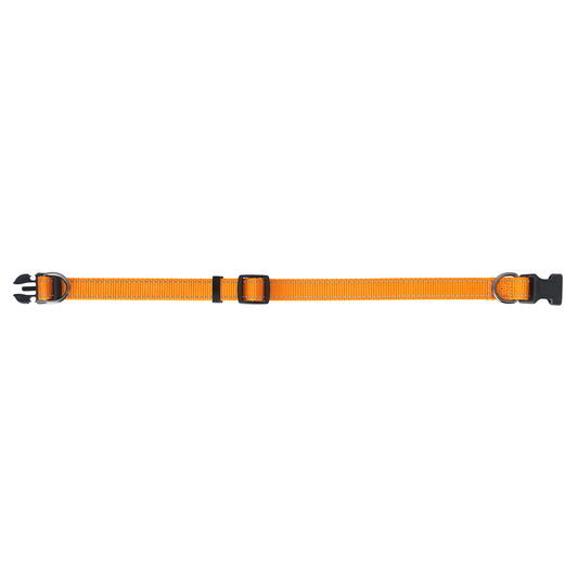 Nylonhalsband Iris Ställbart Orange 10mmx22-35cm