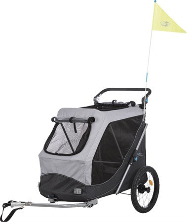 Cykelvagn, quick-fold, S: 58x93x74/114cm gr