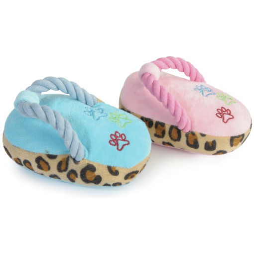 Hundleksak Flipflop i plysch 15cm
