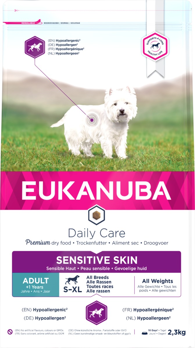 EUK All Breed Sensitive Skin 2,3kg