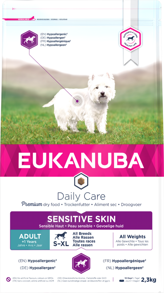 EUK All Breed Sensitive Skin 2,3kg