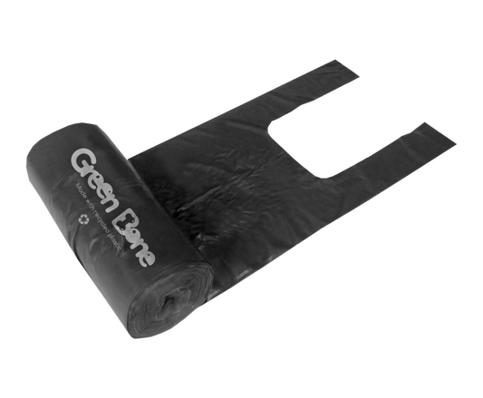 Bajspsar Green Bone Svart m handtag