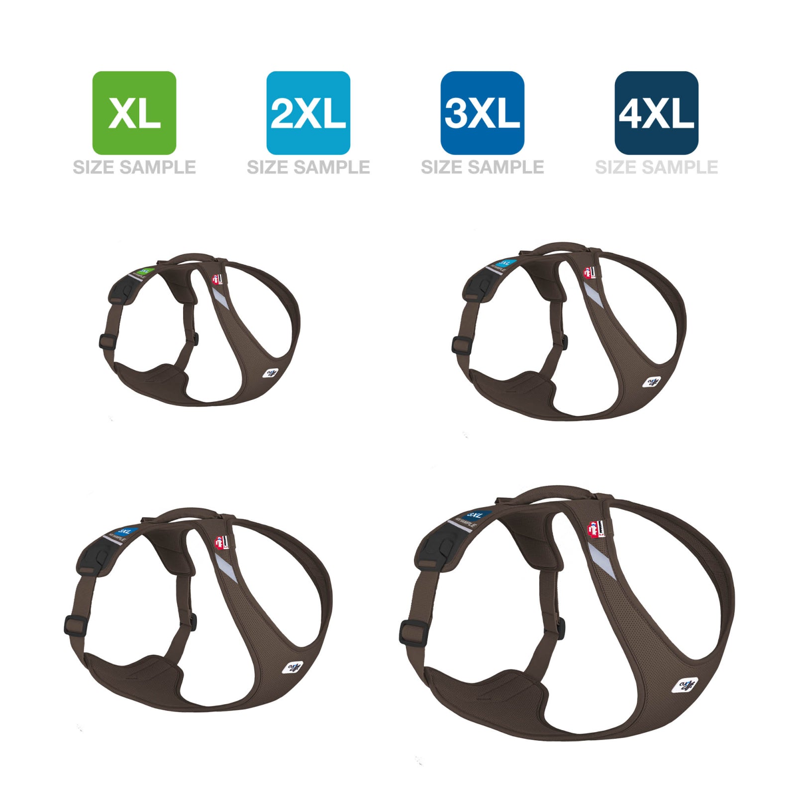 Curli Belka Comfort V2 sele, storleksset XL till 4XL