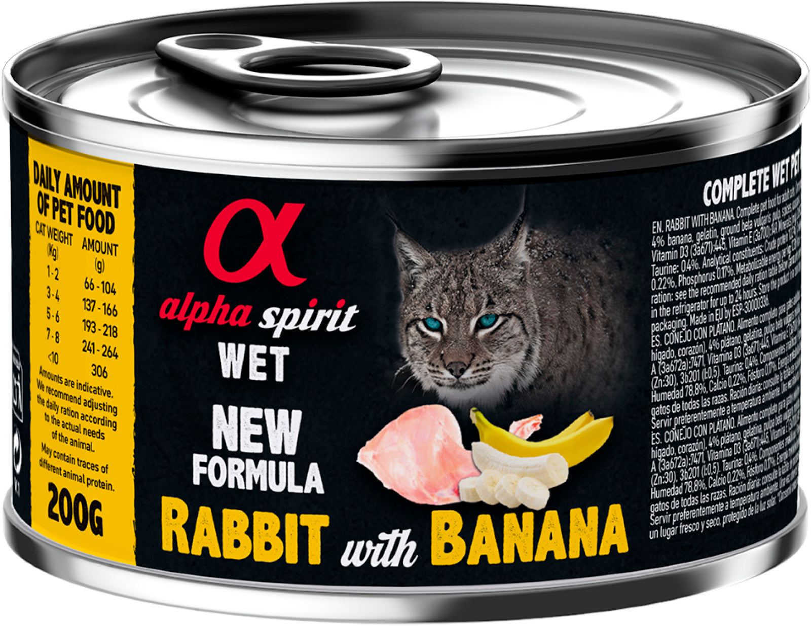 AlphaSpirit Cat Rabbit with banana (kanin med banan)
