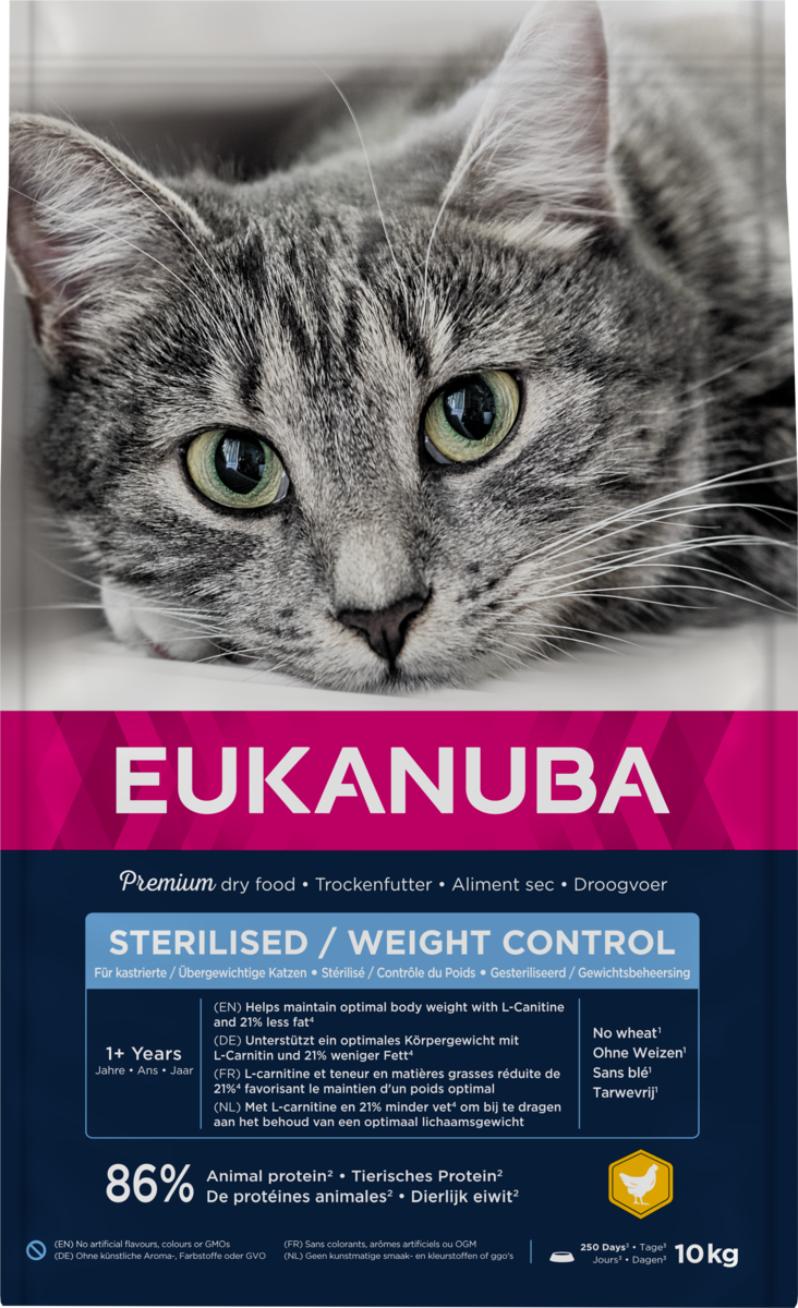 Euk Cat Sterilised/Weight Control 10kg