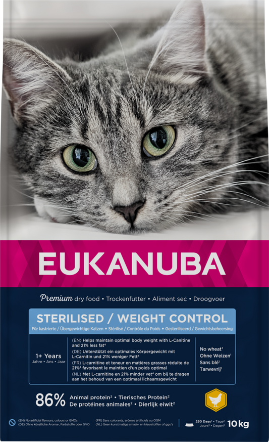 Euk Cat Sterilised/Weight Control 10kg