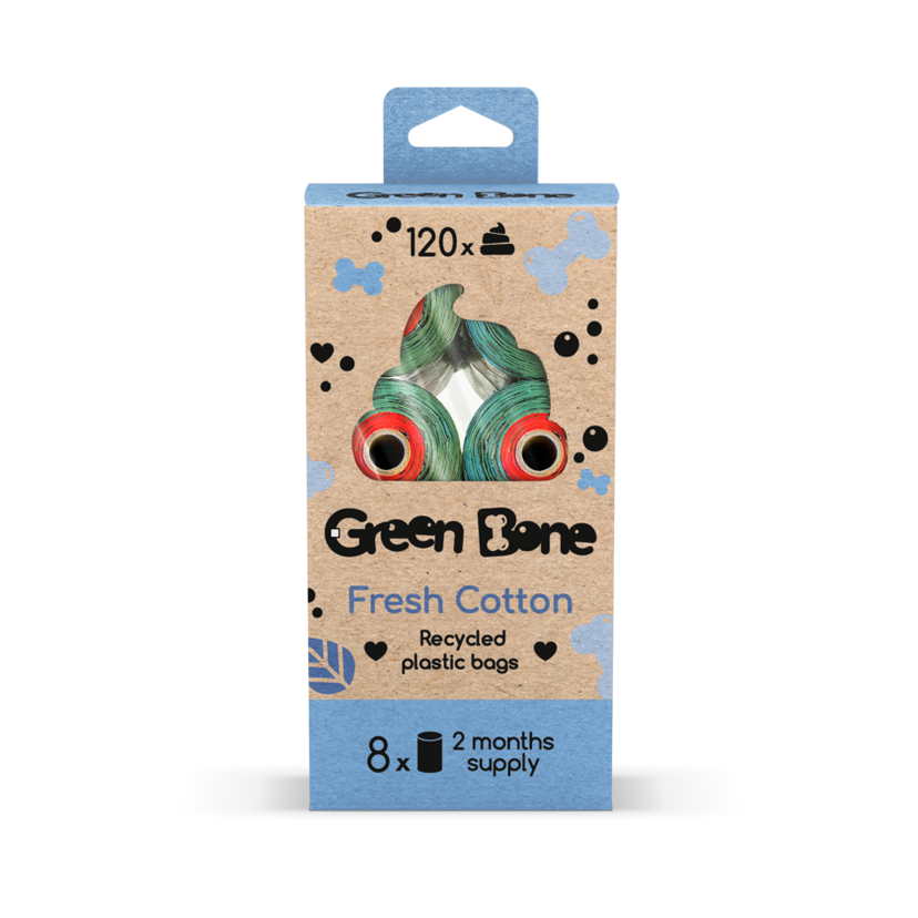 Bajspsar Green Bone Cotton 8-pack