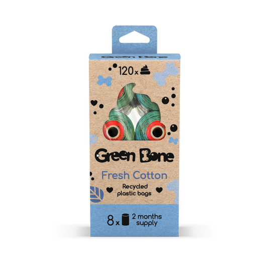 Bajspsar Green Bone Cotton 8-pack