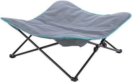 Campingsng, 88  32  88 cm, mrkgr/petrol