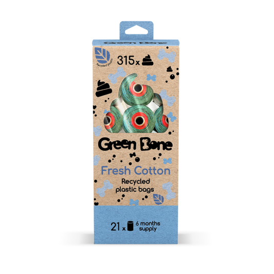 Bajspsar Green Bone Refill Stor Cotton 21-pack